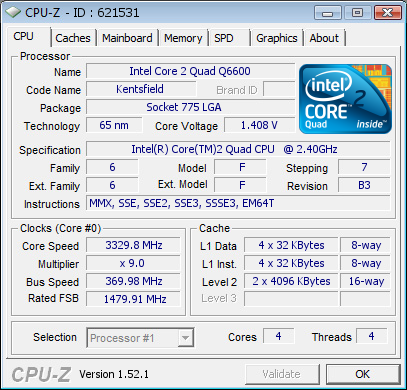 Ultima Version de CPU-Z